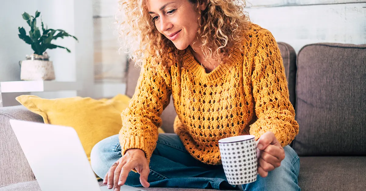 Woman with laptop